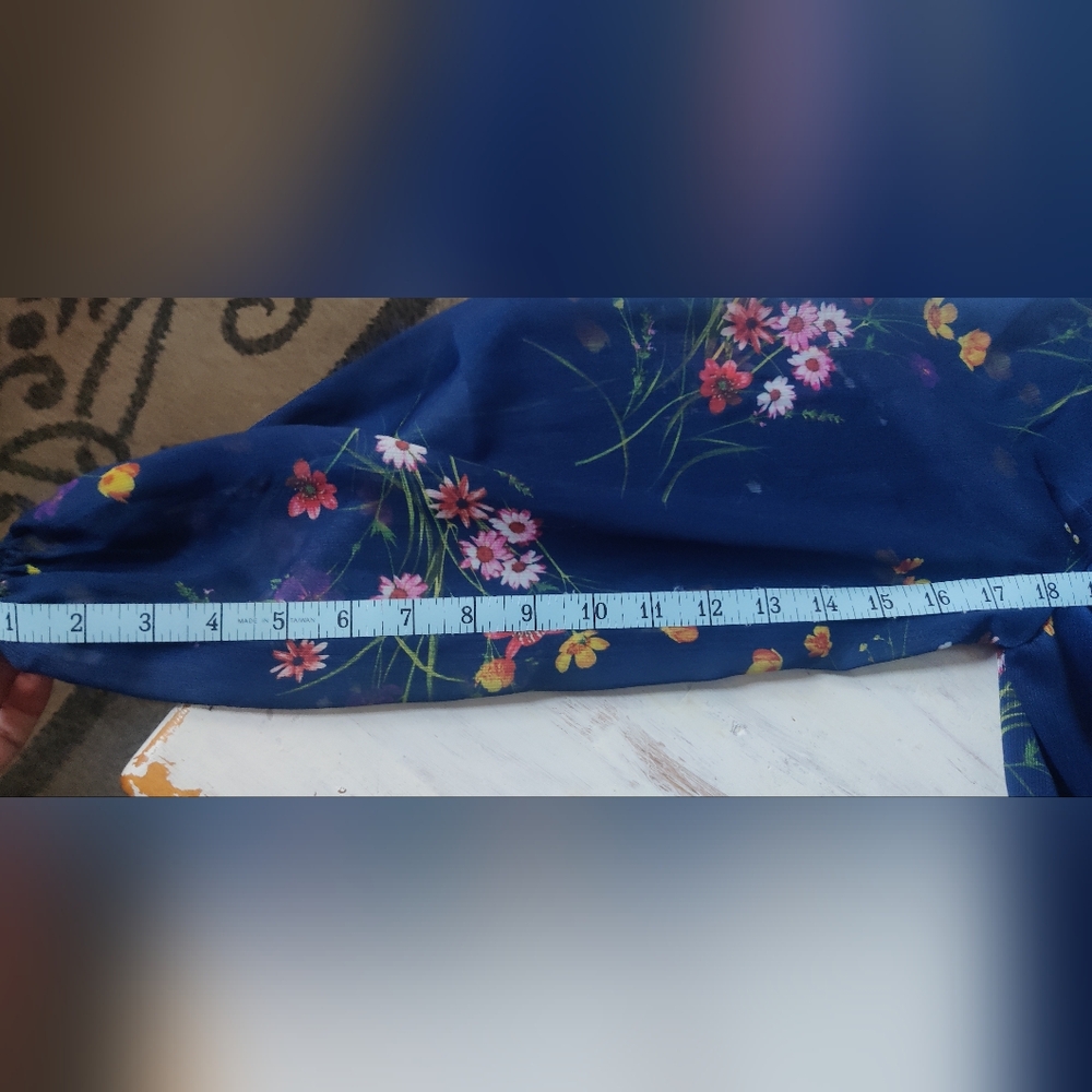 Floral Navy Blue Dress - Picture 6 of 12